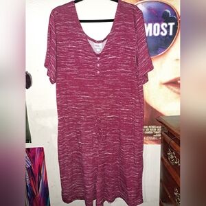 2XL LuLaRoe Burgundy Xanthe Romper